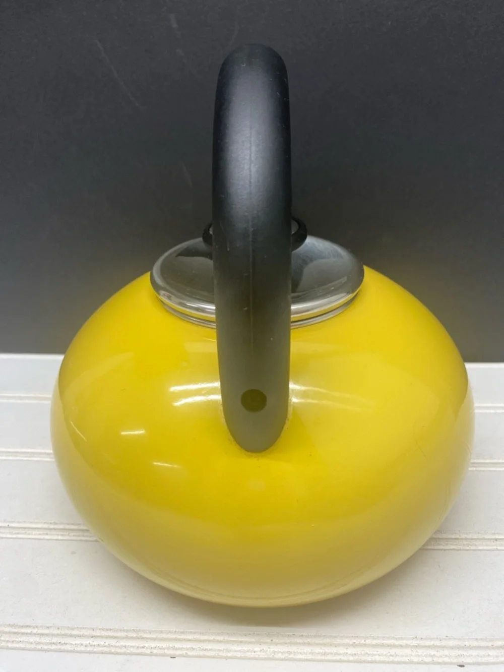 Sur La Table Yellow Round Stovetop Kettle